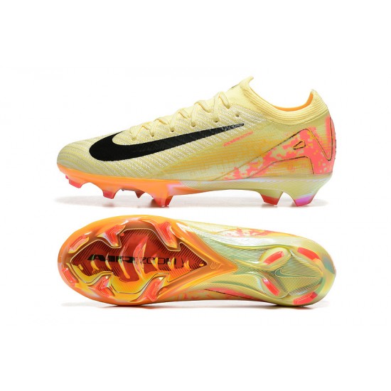 Select and Buy Nike Mercurial Vapor 16 Elite FG Yellow and Orange Women and Men Soccer Cleats On Sale