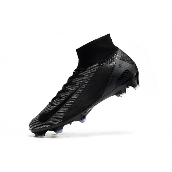 Where To Get Nike Air Zoom Mercurial Superfly 10 Elite FG Black Grey High Top Soccer Cleats Shop Online