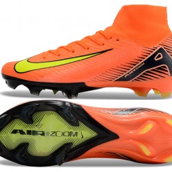 Nike Air Zoom Mercurial Superfly 10 Elite FG Orange Yellow Black Soccer Cleats