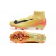 Nike Air Zoom Mercurial Superfly 10 Elite FG Yellow Black Pink High Top Soccer Cleats