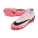 Nike Air Zoom Mercurial Superfly 9 Elite AG High Top Soccer Cleats Pink White Black For Men