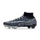 Nike Air Zoom Mercurial Superfly 9 Elite FG High Top Soccer Cleats Deep Blue White For Men And Women