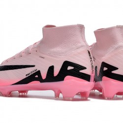 Nike Air Zoom Mercurial Superfly 9 Elite FG High Top Soccer Cleats Pink Black For Men And Women 