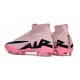Nike Air Zoom Mercurial Superfly 9 Elite FG High Top Soccer Cleats Pink Black For Men And Women