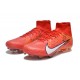 Nike Air Zoom Mercurial Superfly 9 Elite FG High Top Soccer Cleats Red White For Men And Women
