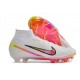 Nike Air Zoom Mercurial Superfly 9 Elite FG High Top Soccer Cleats White Black Red For Men And Women 