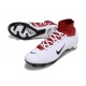 Order To Buy Nike Air Zoom Mercurial Superfly 9 Elite FG High Top Soccer Cleats White Red Black For Men And Women Sale