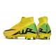 Nike Air Zoom Mercurial Superfly 9 Elite FG High Top Soccer Cleats Yellow Black For Men And Women 