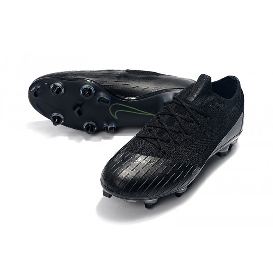 Nike Mercurial Vapor VII Elite SG AC Green All Black Soccer Cleats ...