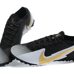 Nike Vapor 13 Elite TF Gold Black Grey Soccer Cleats