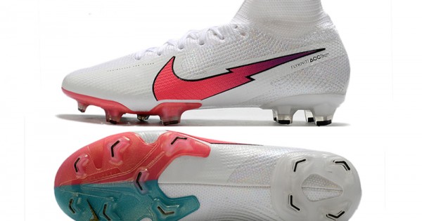 Nike Mercurial Superfly 7 Elite Korea FG White Blue Peach Soccer Cleats ...