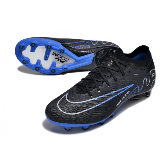 Buy And Seller Nike Air Zoom Mercurial Vapor 15 Elite AG Low Soccer Cleats Black Blue White For Men Shop