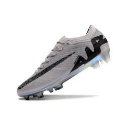 Nike Air Zoom Mercurial Vapor 15 Elite FG Grey Black Low Soccer Cleats