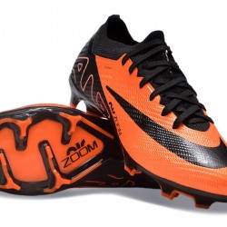 Nike Air Zoom Mercurial Vapor 15 Elite FG Low Soccer Cleats Black Orange For Men And Women 