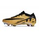 Top Quality Nike Air Zoom Mercurial Vapor 15 Elite FG Low Soccer Cleats Gold Black For Men And Women Sale