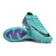 Nike Air Zoom Mercurial Vapor 15 Elite FG Low Soccer Cleats Ltblue Purple Black For Men And Women