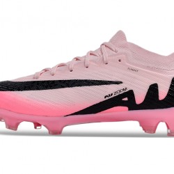 Nike Air Zoom Mercurial Vapor 15 Elite FG Low Soccer Cleats Pink Black For Men And Women 