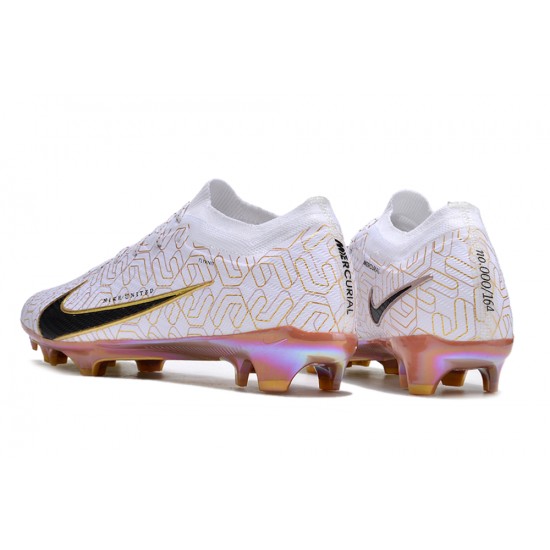 Click To Buy Nike Air Zoom Mercurial Vapor 15 Elite FG Low Soccer Cleats White Yellow For Men And Women Online Shop