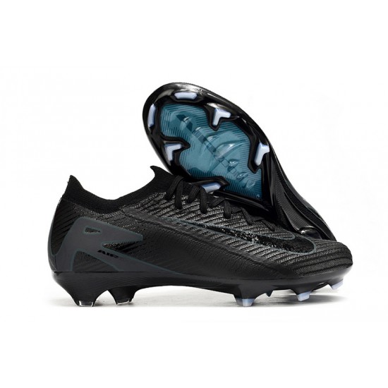 Nike Air Zoom Mercurial Vapor 16 Elite FG Low Black Blue Soccer Cleats For Women And Men