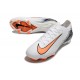 Buy And Seller Nike Air Zoom Mercurial Vapor 16 Elite FG Low White Black Orange Soccer Cleats On Sale