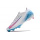 Salable Goods Nike Air Zoom Mercurial Vapor 16 Elite FG Low White Pink Blue Soccer Cleats For Sale