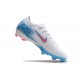 Nike Air Zoom Mercurial Vapor 16 Elite FG Low White Pink Blue Soccer Cleats