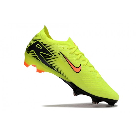 Choose To Buy Nike Air Zoom Mercurial Vapor 16 Elite FG Low Yellow Green Black Orange Soccer Cleats Shop Online