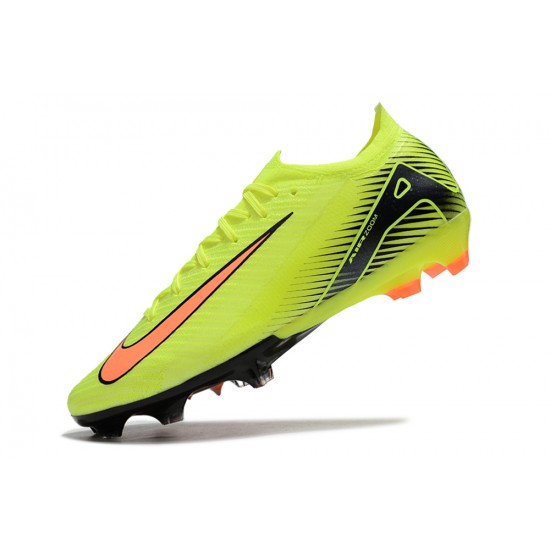 Choose To Buy Nike Air Zoom Mercurial Vapor 16 Elite FG Low Yellow Green Black Orange Soccer Cleats Shop Online