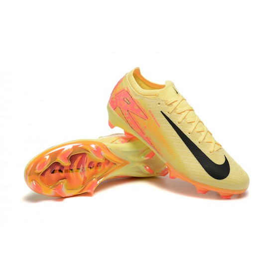 Where To Get Nike Air Zoom Mercurial Vapor 16 Elite FG Yellow Black Pink Soccer Cleats Shop