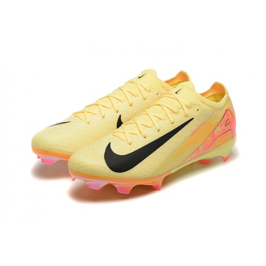 Where To Get Nike Air Zoom Mercurial Vapor 16 Elite FG Yellow Black Pink Soccer Cleats Shop