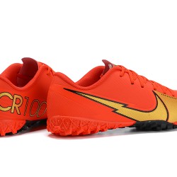 Nike Mercurial Vapor 13 Academy TF Red Gold Soccer Cleats