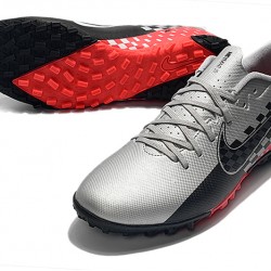 Nike Mercurial Vapor 13 Academy TF Silver Red Black Soccer Cleats