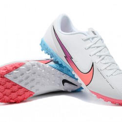 Nike Mercurial Vapor 13 Academy TF White LtBlue Pink Soccer Cleats