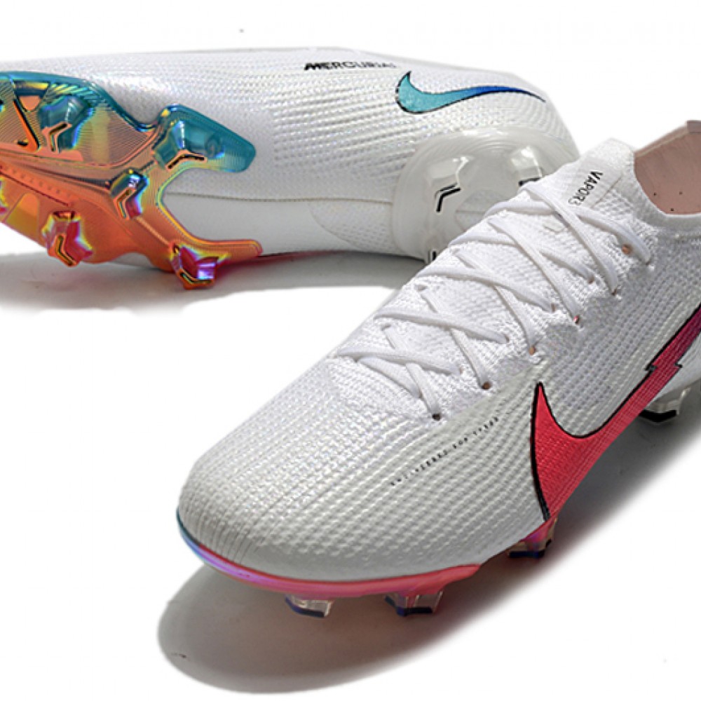 Nike Mercurial Vapor 13 Elite FG Beige White Pink Soccer Cleats - Nike ...