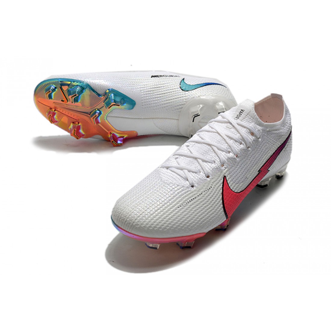 Nike Mercurial Vapor 13 Elite FG Beige White Pink Soccer Cleats - Nike ...