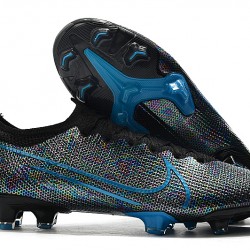 Nike Mercurial Vapor 13 Elite FG Black Blue Soccer Cleats