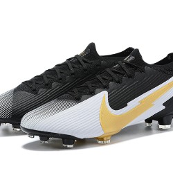 Nike Mercurial Vapor 13 Elite FG Black Silver Gold Soccer Cleats