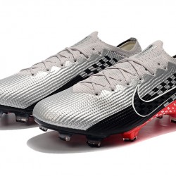 Nike Mercurial Vapor 13 Elite FG Silver Red Black Soccer Cleats