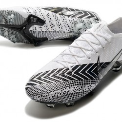 Nike Mercurial Vapor 13 Elite FG White Black Soccer Cleats