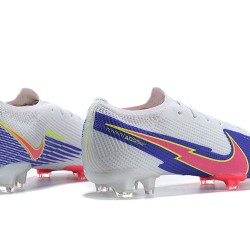 Nike Mercurial Vapor 13 Elite FG White Blue Peach Soccer Cleats