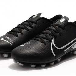 Nike Vapor 13 Academy AG R Black White Soccer Cleats