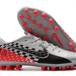 Nike Vapor 13 Academy AG R Grey Black Red Soccer Cleats