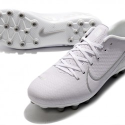 Nike Vapor 13 Academy AG R White Silver Soccer Cleats