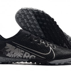 Nike Vapor 13 Pro TF Black Silver Soccer Cleats