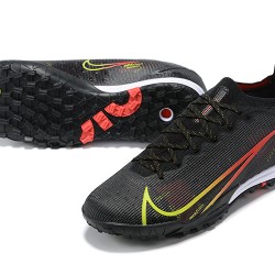 Nike Vapor 14 Elite TF Low Mens Black Green Red White Soccer Cleats