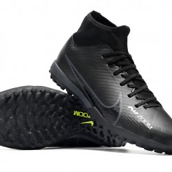 Nike Air Zoom Mercurial Superfly IX Academy TF High-top Black Women And Men Soccer Cleats 