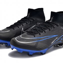 Nike Air Zoom Mercurial Superfly IX Elite FG High-top Black Dark Blue Women And Men Soccer Cleats 