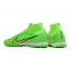 Click To Order Nike Air Zoom Mercurial Superfly IX Elite TF High-top Green Women And Men Soccer Cleats Shop