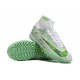 Top Quality Nike Air Zoom Mercurial Superfly IX Elite TF High-top Grey Green Women And Men Soccer Cleats Online Shop