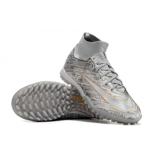 To Have A Ready Market Nike Air Zoom Mercurial Superfly IX Elite TF High-top Grey Women And Men Soccer Cleats Online